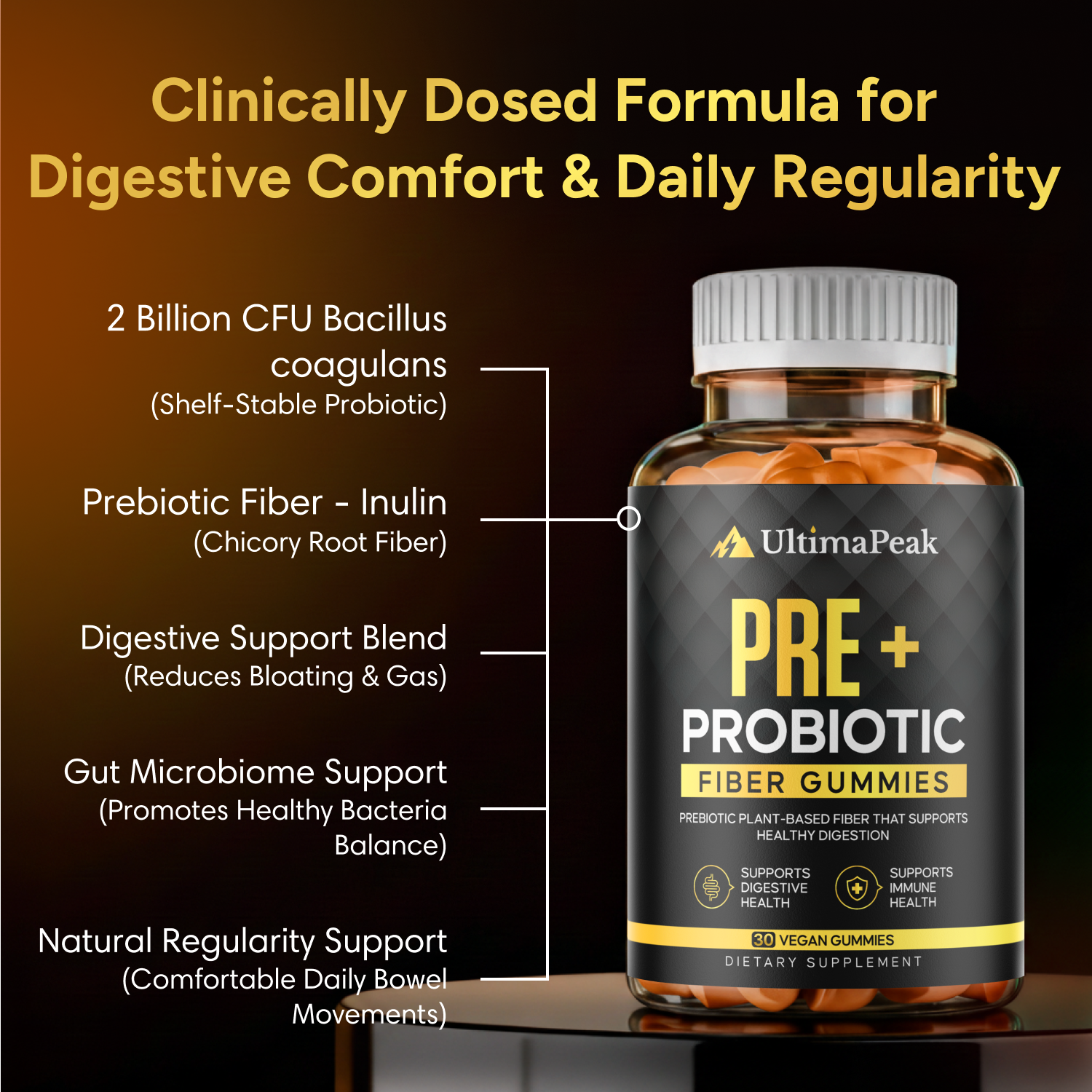 ULTIMAPEAK™ Pre+ Probiotic Gummies