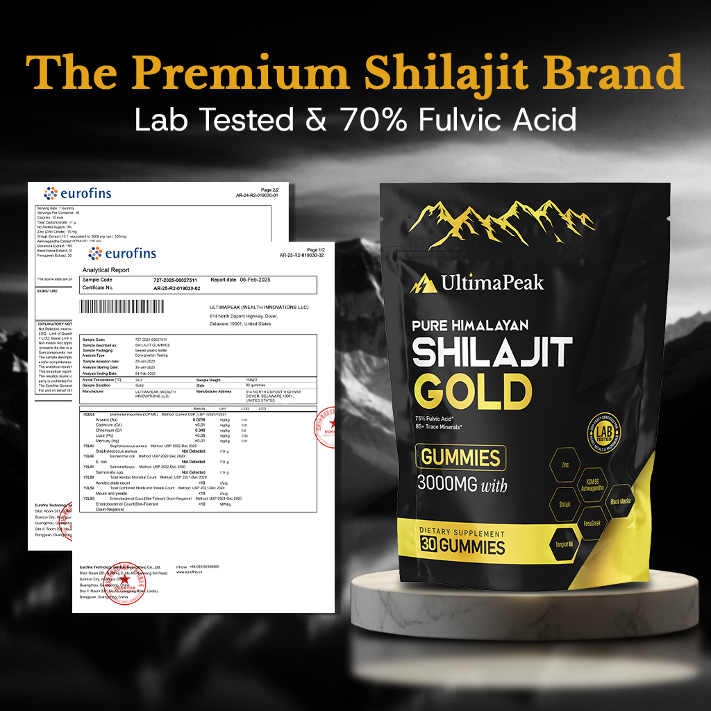 ULTIMAPEAK™ Pure Shilajit Gummies – Now 6-in-1 Support (SALE)