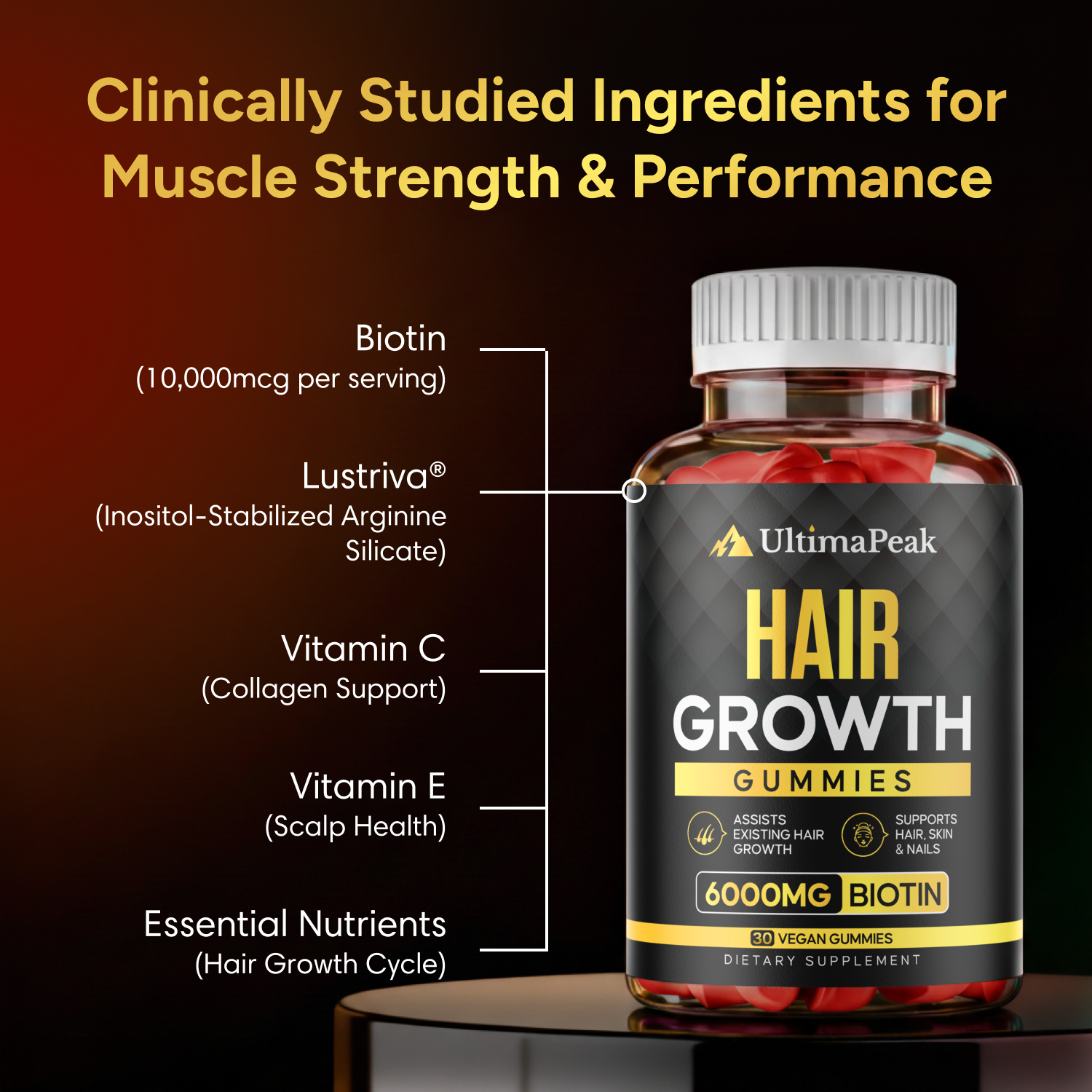 ULTIMAPEAK™ Hair Growth Gummies