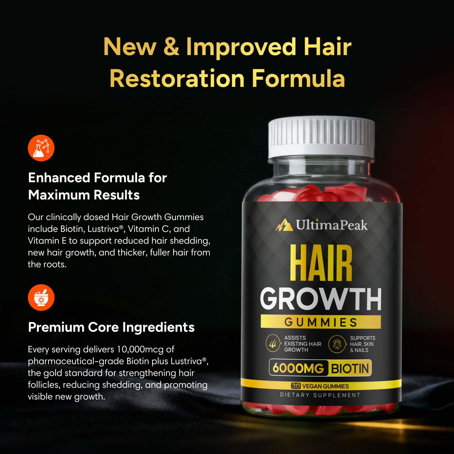 ULTIMAPEAK™ Hair Growth Gummies