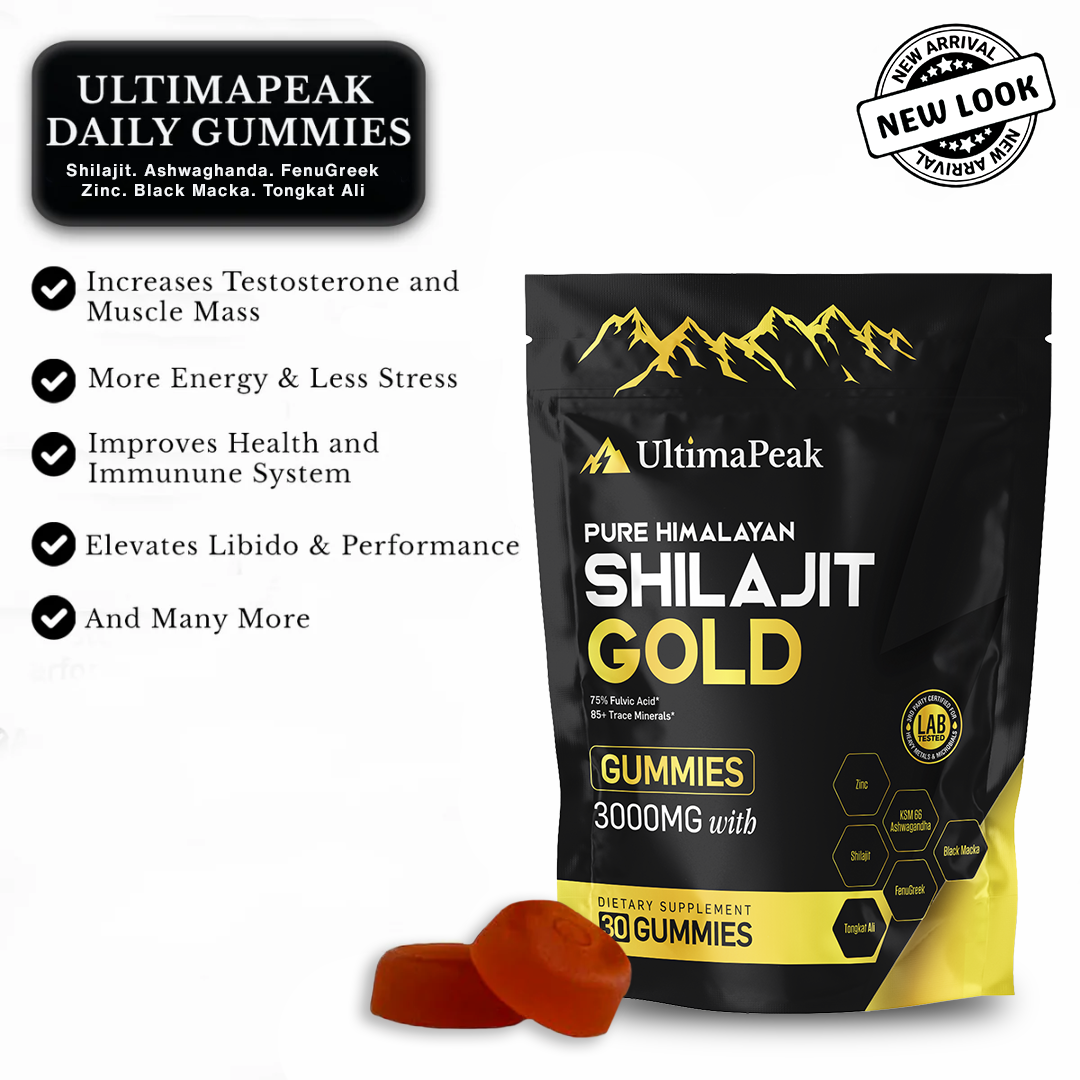 ULTIMAPEAK™ Pure Shilajit Gummies - Now 6-in-1 Support